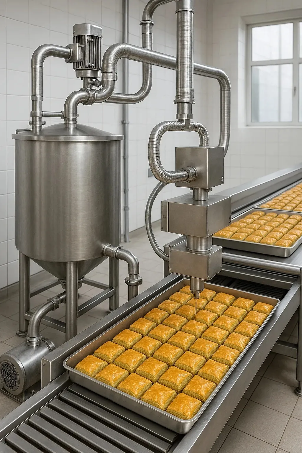 Baklava Üretiminde Otomatik Şerbetleme Ünitesi