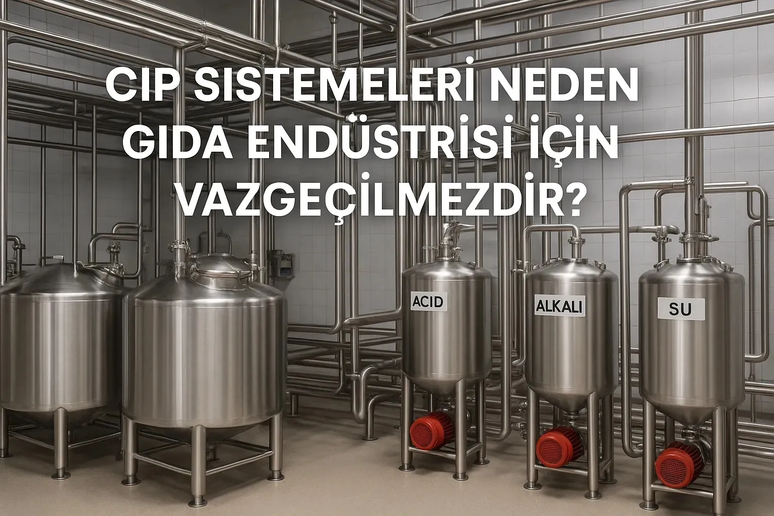 CIP Sistemleri Neden Gıda Endüstrisi İçin Vazgeçilmezdir?